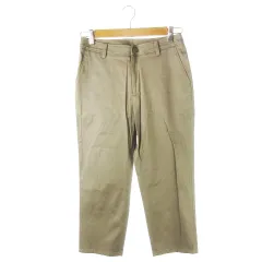 ビームスライツ BEAMS Lights パンツ チノ クロップド サブリナ ストレッチ 38 カーキ /CK10