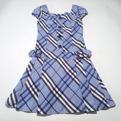 バーバリー ブルーレーベル ノバチェック ワンピース ブルー 38サイズ Burberry