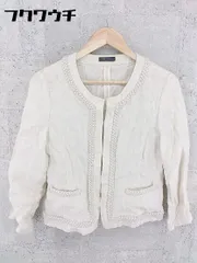 ◇ UNITED ARROWS ユナイテッドアローズ リネン100% 長袖 ジャケット サイズ40 ベージュ レディース 【中古】 【1002801042639】のサムネイル