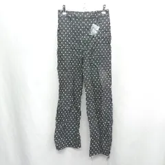 ◇ ◎ B:MING by BEAMS ビーミング by ビームス ドット柄 スラックスパンツ サイズS ブラック レディース E  【1407180024588】