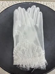 花嫁グローブ・レース・オーガンジー・ショート【ELEGANT】