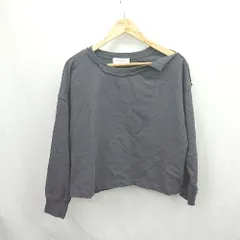 ◇ Θ URBAN RESEARCH アーバンリサーチ 無地 長袖 ダメージスエットプルオーバー サイズF グレー系 レディース E  【1507030007690】