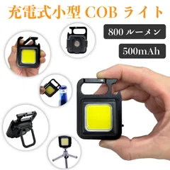 スピード発送 小型 軽量 タイプC充電式 LED ワークライト 1個 最大800ルーメン 容量500mAh 約37g 軽量 ミニLED COBライト カラビナ マグネット付き アウトドア キャンプ 防災 キーホルダー式 マルチライト 点滅 緊急照明 作業灯