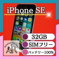 Apple iPhoneSE 32GB SIMフリー バッテリー100%　管理番号99