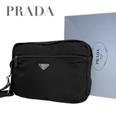 【極美品〜美品】プラダ ショルダーバッグ カメラバッグ ナイロン×レザー ✨極美品 プラダ ショルダーバッグ クロスボディ カメラバッグ 黒