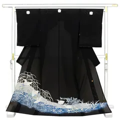 一点物　正絹　着物　リメイク　ロングカーディガン　本￼加賀友禅　鶴見保次 一点物 正絹 着物 リメイク ロングカーディガン 本￼加賀友禅
