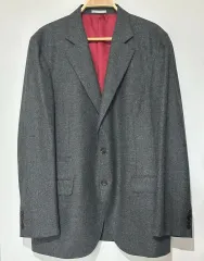 ★美品★ブルネロ クチネリ コットン テーラードジャケット ブラウン カジュアル 中古・古着通販】BRUNELLO CUCINELLI (ブルネロクチネリ) 千鳥格