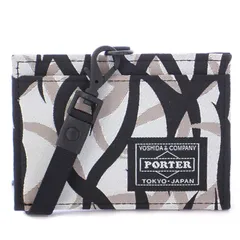 ポーター PORTER 吉田カバン GHILLIE ギリー ID HOLDER IDホルダー カードケース カード入れ パスケース 定期入れ トライバルカモ柄 ロゴ 黒 ブラック 白 ホワイト 886-16149 /BBのサムネイル