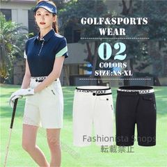 【新品未使用】ゴルフパンツ レディース ゴルフウェア ストレッチ GOLF 女性用ショートパンツ 短パン ハーフパンツ 吸汗 夏 スポーツパンツ 弾性あり fvcp143