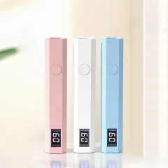 YIKOOLIN 便利なハンドヘルドネイルドライヤーランプ UV/LED ネイル硬化すべてのジェルポリッシュネイルアートツール USB 充電式クイックドライネイルランプ