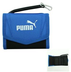 PUMA（プーマ）　三つ折りアクティブウォレット　ブルー×ブラック　05395703　キッズお財布