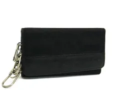 BURBERRY バーバリー キャンバス×レザー 5連 キーケース 鍵入れ メンズ ブラック系 DI8141