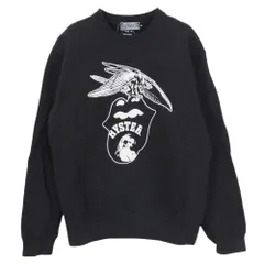 HYSTERIC GLAMOUR ヒステリックグラマー 02233CS08 THE ROLLING STONES ローリングストーンズ STONES 1975 リップアンドタン イーグル ガール プリント スウェット ブラック系 S【中古】のサムネイル