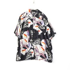 【中古B】OUR LEGACY アワーレガシー 46 M メンズ アロハシャツ 半袖シャツ 紺 白 M1932CTS BOX SHORTSLEEVE ビスコース レーヨン 中古B 古着