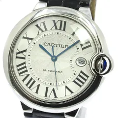 Cartier カルティエ バロンブルー LM W69009Z3 デイト シルバー ギョーシェ K18YG イエローゴールド SS ステンレス コンビ メンズ 自動巻き【6ヶ月保証】【腕時計】