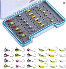 Goture 穴釣りルアー 氷釣りルアー ルアーセット メタルジグセット 24個セット タングステン製 穴釣り 初心者 防水ケース付き ワカサギ タケノコメバル ムラソイ クジメ カサゴ アイナメ アナハゼ ギンポ 根魚 各種