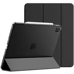 【数量限定】iPadPro12.9インチ ケース (2020/2018モデル) 三つ折スタンド オートウェイクアップ/スリープ機能iPad JEDirect Pro 12.9 3/4用 (ブラック)
