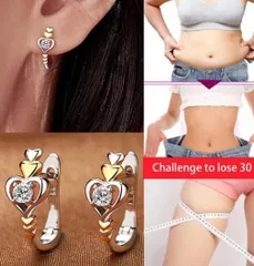 【ダイエット‼】耳ツボ効果　豪華ピアス　ゴールド　キュービックジルコニア