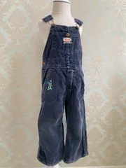 【Size 110】vintage オシュコシュ コーデュロイオーバーオール  グレー