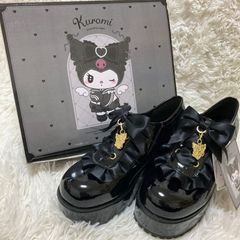 新品未使用】おめかし天使シリーズ クロミ レースアップリボン厚底 