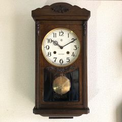 昭和レトロ 昭和30年代 愛知時計 宮型ボンボン時計 オーバーホール済み稼働品