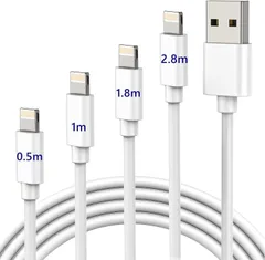 【在庫処分】高耐久for 断線防止 iPhone 高速データ転送 ライトニングケーブル 14/13/13Pro/12/11/XS/XSMax/XR/X/8/8Plus/7/7 ライトニングケーブル Plus/6s/6s 充電ケーブル Plus 4本セット0.5