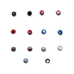 樹脂ピアス セット ピアス ジュエリー アクセサリー シンプル 4mm