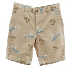 【新品】ルシアンペラフィネ Lucien Pellat-Finet サーフ柄 コットン ショートパンツ ダークベージュ【サイズM】【メンズ】のサムネイル