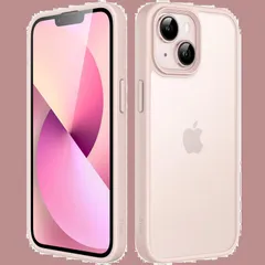 JEDirect マットケース iPhone 13 Mini 5.4インチ 耐衝撃性ミリタリーグレードの落下防止 つや消しの半透明の背面電話カバー 指紋防止 (チョークピンク)