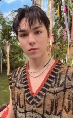 【中古】コレクションカード(男性) SEVENTEEN/バーノン(VERNON)/裏面青/CD「SEVENTEENTH HEAVEN」ラッキードローイベント SOUNDWAVE特典フォトカード