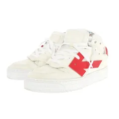 オフホワイト OFF WHITE OFF COURT LOW ローカットスニーカー 靴 36 ホワイト/レッド 白のサムネイル