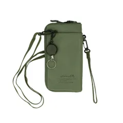 ☆ カーキ ☆ Holiday A.M. ホリデーエーエム KB155 ワンマイルポーチ スマホショルダー 財布 スマホ ポーチ ショルダー メンズ レディース スマホポーチ ネックポーチ 斜めがけ 首かけ 肩掛け おしゃれ シンプル お財布ポシェット