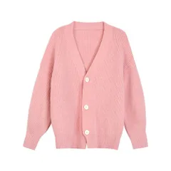 ☆ ピンク ☆ カーディガン ゆったり myy026 カーディガン レディース 前開き 羽織り 羽織 重ね着 カーデ 上着 ボタン V ネック ゆったり 長袖 ニット ルーズ 春 秋 春物 秋物 シンプル 無地 カジュアル トップス 婦人服
