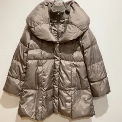 Fun to Fan ファントゥーファン　レディース　アウター　ダウンコート　キルティングコート　ミディアム丈　ボリューム襟　フルジップ　ホックボタン　両サイドポケット　無地　単色　ダウン80％　フェザー20％　シンプル　カジュアル　SU815h1245