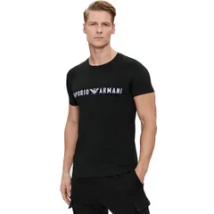 77 EMPORIO ARMANI エンポリオアルマーニ 111035 4R516 ブラック Tシャツ 半袖 ロゴ