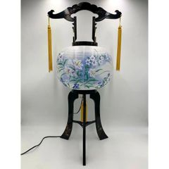 盆提灯　廻転行灯　あかり10号　百合　新品・未使用品
