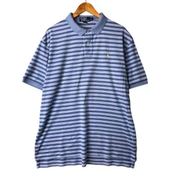 古着 ラルフローレン Ralph Lauren POLO by Ralph Lauren 半袖 ボーダー ポロシャツ メンズXL相当/eaa565154