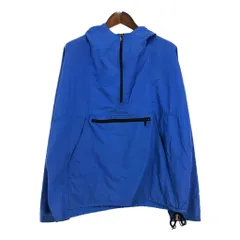 ウールリッチナイロンハーフジップジャケット チェック柄ナイロンアノラック USA製 70s NIKE Half Zip Nylon Pullover Jacket エンジ M