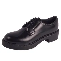 【新品未使用】PRADA プラダ トライアングルラバーロゴ ダービー ドレス 210.jpg