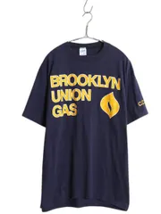 【お得なクーポン配布中!】 80s USA製 企業 ロゴ プリント Tシャツ XXL 小さめ メンズ L 程/ ヴィンテージ イラスト グラフィック シングルステッチ 当時物 企業物 紺