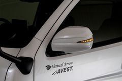 【ブロンズゴールド×ホワイト】ハイエース200系 4-5型用 流れるウインカー インナーカラー：ブロンズゴールド/オプションランプ：ホワイト/未塗装　/　新品未使用 保証有 AVEST(アベスト)