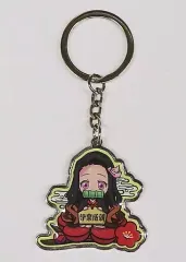 【中古】雑貨 竈門禰豆子(大宰府) メタルキーホルダー 「鬼滅の刃」 福岡限定