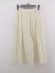 ◇ UNITED ARROWS ユナイテッドアローズ タック ガウチョパンツ サイズ36 アイボリー系 レディース E  【1302170011732】
