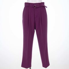 ★SALE 59％OFF★イノウェーブ INNOWAVE スラックス タックパンツ M 紫 パープル【オフィス カジュアル♪】
