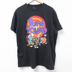 XL/古着 半袖 Tシャツ メンズ スペースジャム ルーニーテューンズ LOONEY TUNES マービンザマーシャン バッグスバニー コットン クルーネッ