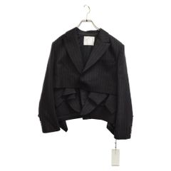 sacai luck ストライプジャケット Sacai チョークストライプ ジャケット | ブラック | FARFETCH JP