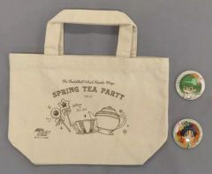 [중고] 기타 잡화 (캐릭터) 미도리 마타로 & 타카오 카즈나리 런치 토트 & 반짝이 캔 배지 세트 [쿠로코의 농구 쿠로코의 티 파티 in J-WORLD TOKYO] 미니 게임 쿠키 복권 A상