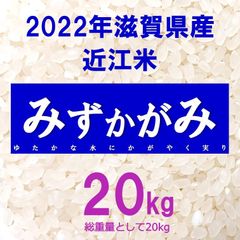 2022年滋賀県産 近江米 みずかがみ 20kg 精米いたします！￥300/kg