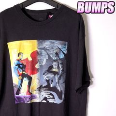 バットマンVSスーパーマン Tシャツ 半袖 メンズ XL クルーネック ジャスティスの誕生 DCコミック 大きいサイズ 古着