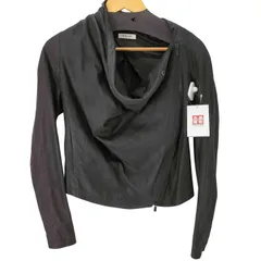 HELMUT LANG レザージャケット Helmut Lang ジップアップ レザージャケット | ブラック